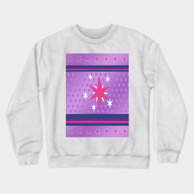 My little Pony - Twilight Sparkle Cutie Mark V5 Crewneck Sweatshirt by ariados4711